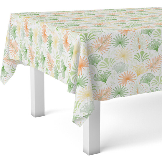 MANTEL HULE PALMITO VERDE 180X140 CM - Imagen 2