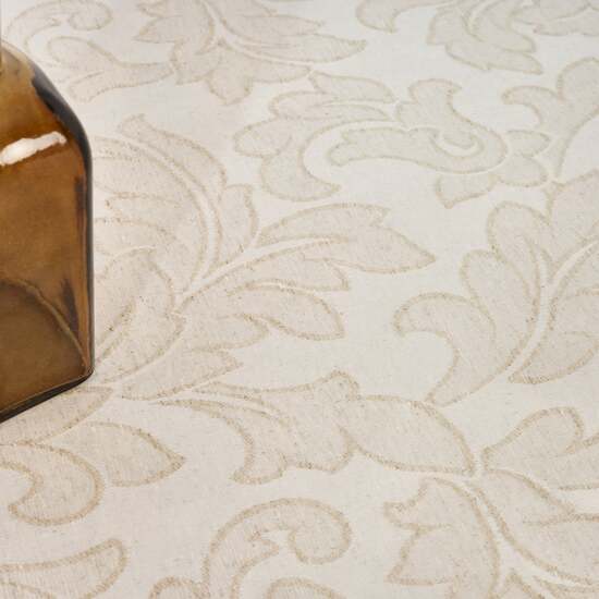 MANTEL ANTIMANCHAS JACQUARD MODELO ACACIA 3233 LINO 160X160 CM - Imagen 7