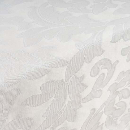 MANTEL ANTIMANCHAS JACQUARD MODELO ACACIA 3233 BLANCO 300X160 CM - Imagen 5