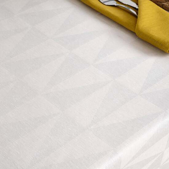 MANTEL ANTIMANCHAS JACQUARD MODELO ALAMO 3780 BLANCO 100X160 CM - Imagen 6