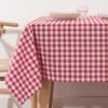 Mantel vichy cuadros Rojo tacto tela 200x140 cm