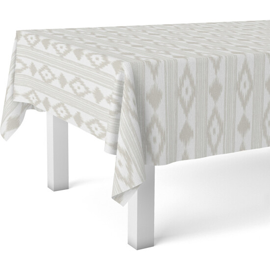 MANTEL HULE MALLORQUÍ BEIGE 100X140 CM - Imagen 2