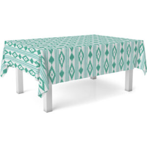 MANTEL HULE MALLORQUÍ TURQUESA 220X140 CM