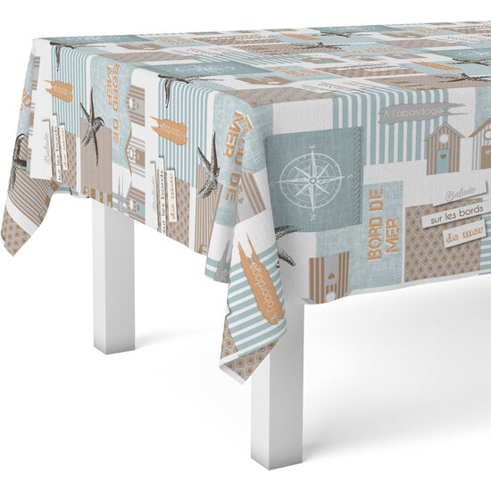 MANTEL HULE STARFISH TURQUESA 300X140 - Imagen 2