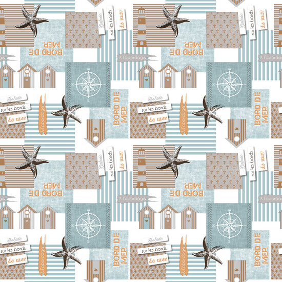 MANTEL HULE STARFISH TURQUESA 300X140 - Imagen 3