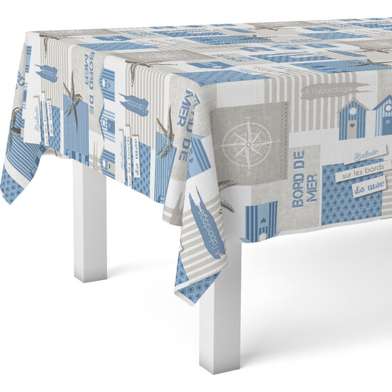 MANTEL HULE STARFISH AZUL 300X140 - Imagen 2