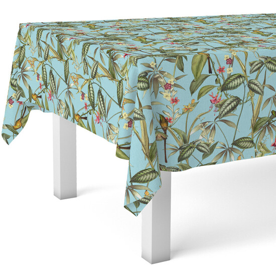 MANTEL HULE AMAZONAS AZUL 140X140 - Imagen 2