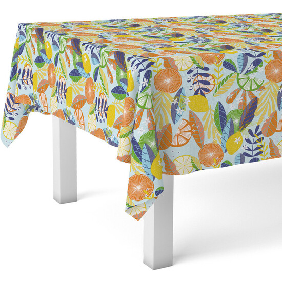 MANTEL HULE MANDARINA NARANJA 180X140 - Imagen 2