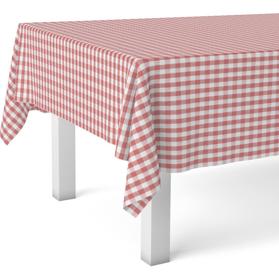 MANTEL HULE VICHY ROJO 200X140 - Imagen 2