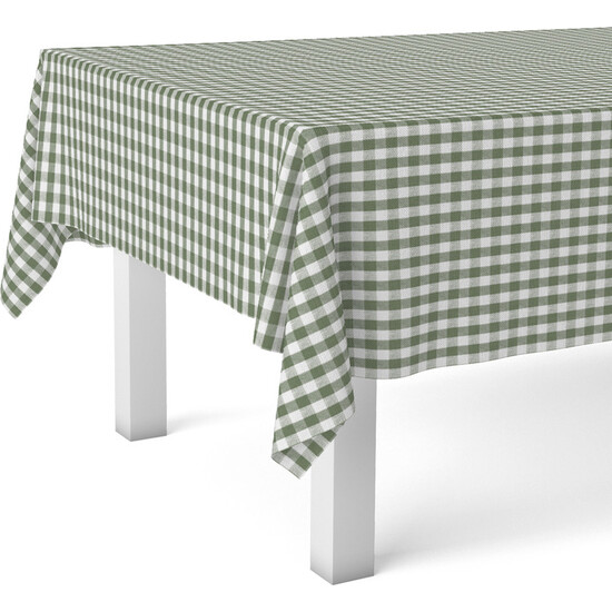 MANTEL HULE VICHY VERDE 260X140 - Imagen 2