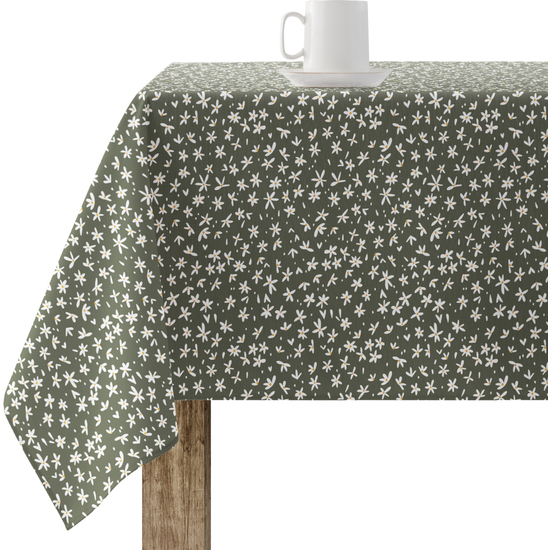 Mantel resinado antimanchas modelo 220-38 Categoría: ULTIMAS OPORTUNIDADES Calidad: Tejido 100% algodón resinado antimanchas (tacto plastificado). Mantel confeccionado antimanchas